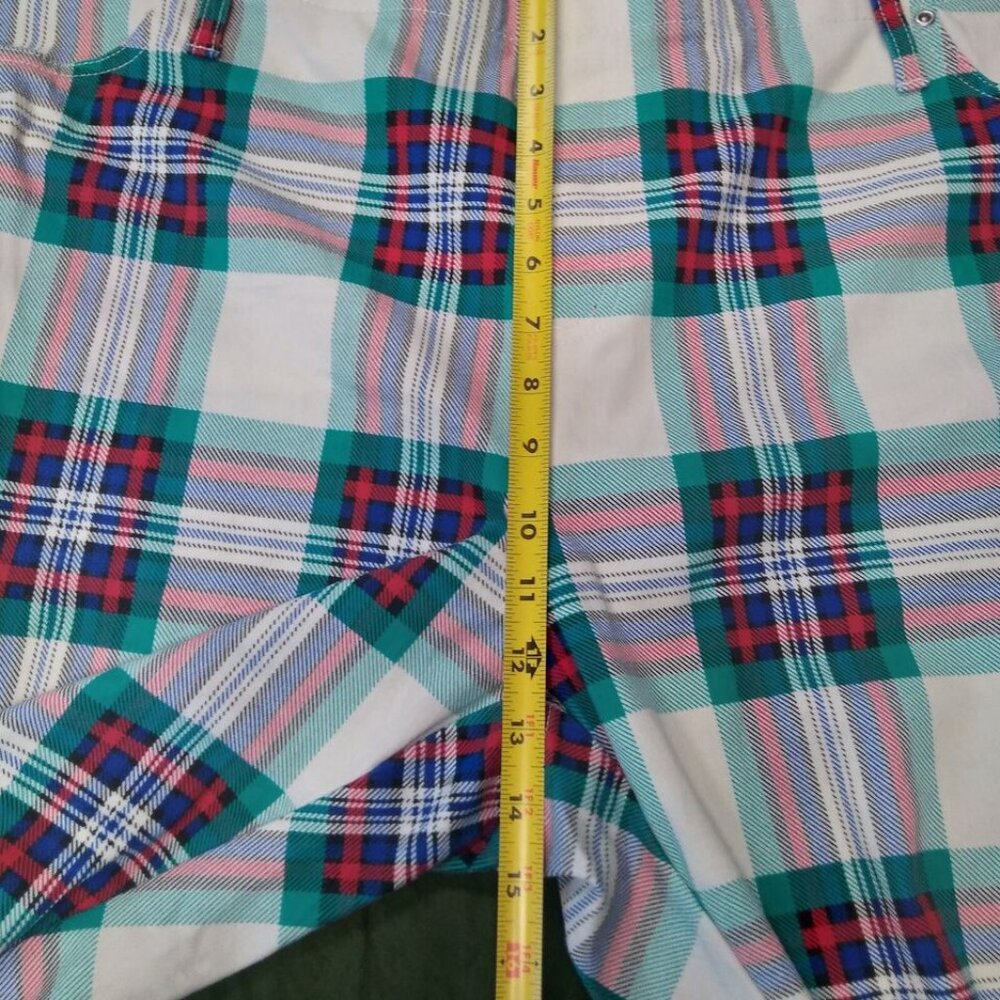 Terra & Sky white plaid jeggings size 3X (24W-26W) - Picture 10 of 12